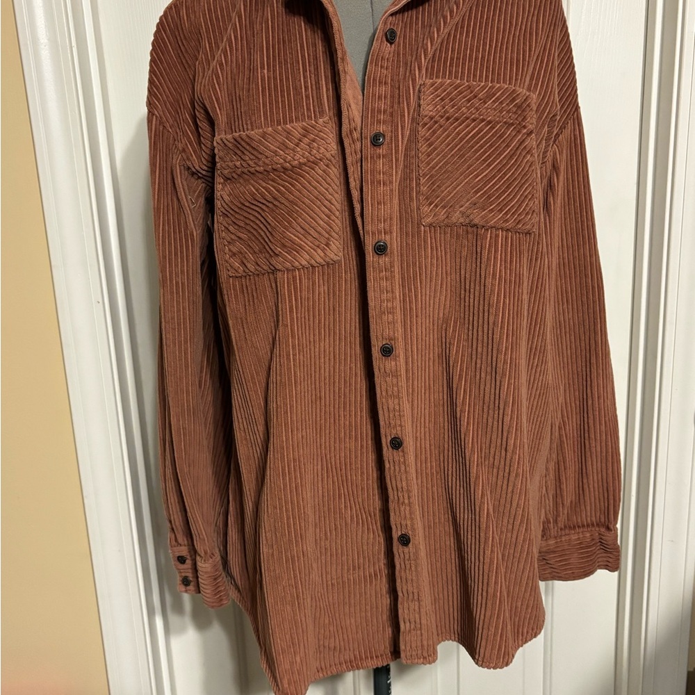 Wild Fable Rust Corduroy Shirt